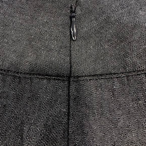 Ann Taylor Women Sz: 4 Embroidered Skirt Dark Gray A-Line Lined Floral. - Picture 12 of 14